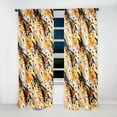 thumbnail image 4 of Designart "Contemporary Cheetah Blend III" Abstract Blackout Curtain Panels, 4 of 4