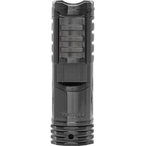 Xikar Tactical 1 Single Jet Flame Lighter, Cigar Rest On Top, Removable Pocket Clip, Rugged and Reliable, Gunmetal