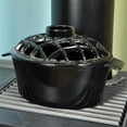 thumbnail image 5 of Minuteman International Cast Iron Wood Stove Lattice Top Steamer, Black, 5 of 5
