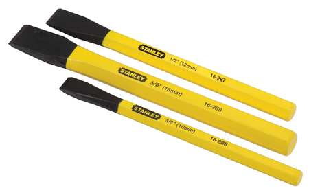 Stanley Cold Chisel Set, Hardened Steel, 16-298 by STANLEY TOOLS
