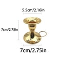 thumbnail image 3 of Small Handheld Metal Candleholder for Home Decor and Table Centerpiece, 3 of 6