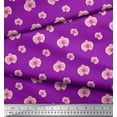 thumbnail image 2 of Soimoi Purple Cotton Poplin Fabric Artistic Floral Print Fabric by the Yard 42 Inch Wide, 2 of 3