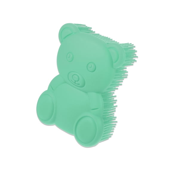 Vocoste Soft Silicone Body Scrubber Sensory Brushes Silicone Loofah Pet Shower Brush Bath Brush Shampoo Brush Deep Green
