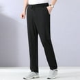 thumbnail image 2 of Kureaily Men's Ice Silk Bottom Sweatpants Baggy Pants Athletic Cozy With Pockets Trousers Joggers High Waisted, 2 of 4