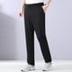 thumbnail image 2 of Pantalones de chándal de seda hielo para hombre - Pantalones deportivos holgados con bolsillos - Tejido de poliéster, cintura elástica, cintura alta, adecuados para el gimnasio y el uso diario, 2 of 2
