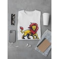 thumbnail image 3 of Colored Lion Logo T-Shirt Men -Image by Shutterstock, Male 4X-Large, 3 of 4