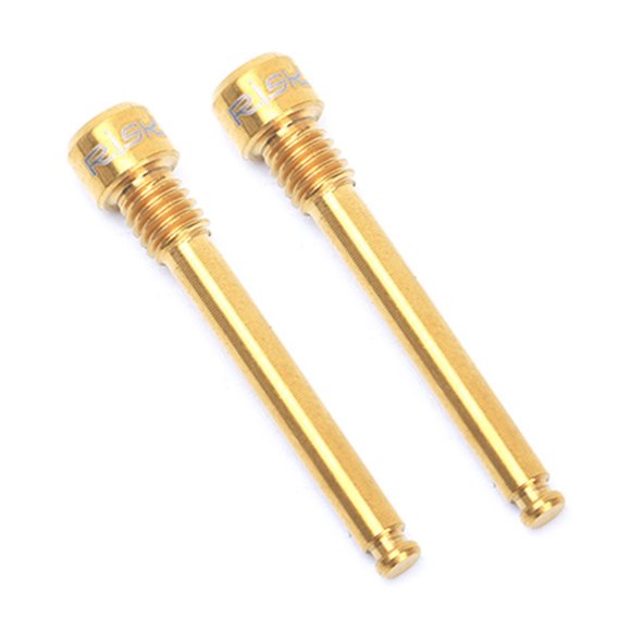 RISK Premium TC4 Titanium Alloy Disc Brake Bolts for XTR/XT Bike Brakes, Lightweight & Durable, M4 Thread, 30mm Length, Golden/Black/Colorful Options, 2pcs Set