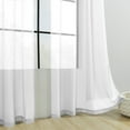 thumbnail image 5 of Dmlowu Sheer Curtains - Long Window Curtains for Living Room/Bedroom, Light Filtering Solid Color Sheer Curtain, 52x63 inch Curtains for Home Decor, 1 Pack, 5 of 7
