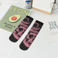 thumbnail image 5 of Uemuo Skull and Snake Art Printed Crew Socks, Moisture-Wicking Socks, Athletic Socks for Men Breathable Cushion Socks Casual Sport Socks for Running Traveling, 5 of 6