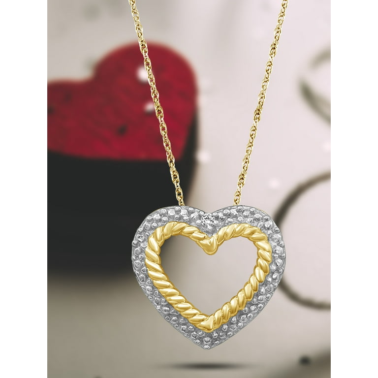 Double-strand Rose Gold-plated Heart Necklace with Cubic Zirconia Accents Double-strand Rose Gold-plated Heart Necklace with Cubic Zirconia Accents