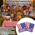 thumbnail image 2 of 20-Pack Patriotic Napkins, Festive Holiday Designs, for Home Use, 2 of 8