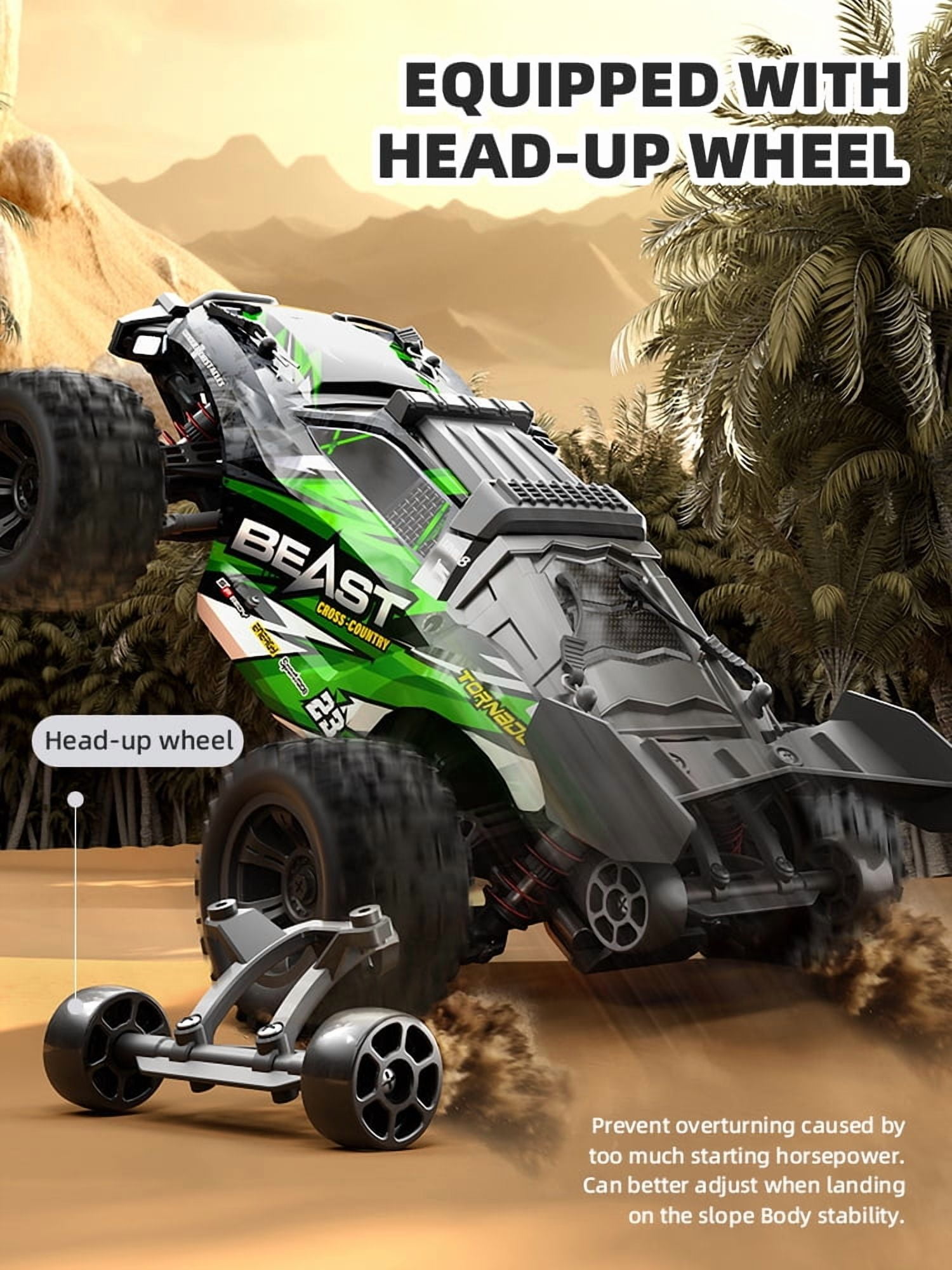 ZLL BEAST SG118 Pro Remote Control Car - 1:16 High Speed Fast RC Cars, 2.4G Remote Control Racing Toys For Kids Sport High Speed RC Car 4x4 35KM/H