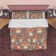 thumbnail image 1 of Set de Ropa de Cama Retro Champiñón, Funda Nórdica Marrón Choco, Funda Nórdica Divertida, Cute, 1 of 6