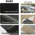 thumbnail image 6 of DEA Black Toilet Rug, Thin Toilet Rugs U Shaped Washable Non Slip Absorbent Quick Dry Low Pile Toilet Mat, Black 20''x24'' U Shape, 6 of 18