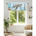 thumbnail image 6 of Blue Coastal Valances for Windows Sea Turtle Starfish Coral Summer Ocean Valance Rod Pocket Light Filtering Short Window Treatments Curtains for Kitchen Bathroom Living Room Bedroom, 42 x 12 Inch, 6 of 7