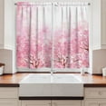 thumbnail image 2 of Ambesonne Pale Pink Kitchen Curtains, Romatic Sakura Tree, 55"x45", Pale Pink, 2 of 3