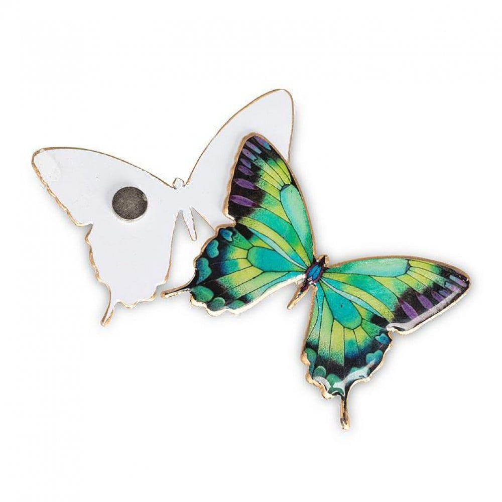 MDR Trading Inc. AB-37-SNAP-100 Set Of 6 Assorted Butterflies Two-Sided Magnet