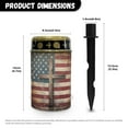 thumbnail image 6 of COEQINE Cross Solar Lights Outdoor Waterproof for Grave Decorations Fake LED Flameless Candles Outdoor Solar Lights Solar Lamp for Cemetery Pathway Lawn Yard, Cross American Flag Retro, 6 of 7