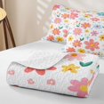 thumbnail image 4 of Erosebridal Multicolor Wild Floral Twin Quilt Set,Kawaii Flowers Pattern Twin Coverlet Set For Girls,2 Pieces, 4 of 7