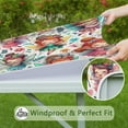 thumbnail image 6 of Colorful Fairy Princess Pattern Square Fitted Tablecloth with Elastic Edge,Square Table Cover,Washable Elastic Table Cover for Home Kitchen Party Decor 34"x34", 6 of 6