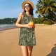 thumbnail image 3 of Fotbe Green Snake Skin Vestido de Verano sin Mangas para Mujer – Vestido Midi Línea A, Estilo Camiseta Floral, Vestido Playero Casual y Fluido, 3 of 7