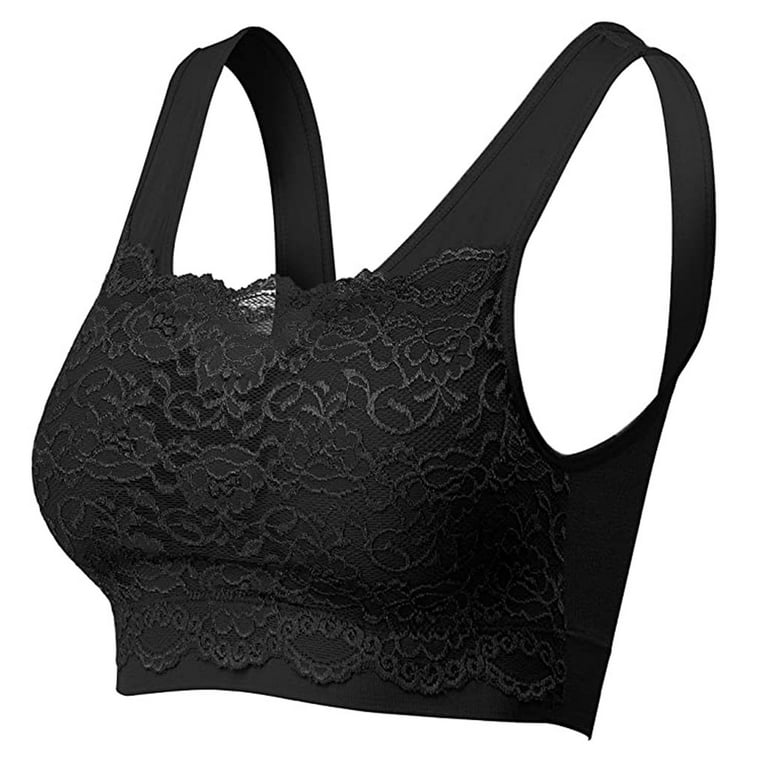 Frostluinai Overstock Items Clearance All !Plus Size Bras For Women Sports  Bra Comfort Vest Crop Lace Lingerie Sexy Wirefree Shaper Bra No Underwire  Full Coverage Minimizer Bras 