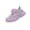 Purple, variant on Xfvqtps Kids Girls Mesh Sneakers Closed Toe Cutout Breathable Hook and Loop Lace Bow Soft Sole Flats Summer Walking Shoes