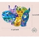 thumbnail image 2 of Rompecabezas para niños de 4 a 8 años, de 8 a 10 años, de 10 años y adultos. 88 piezas de rompecabezas de suelo con forma de hipopótamo para niños. Regalo educativo de cumpleaños (hipopótamo)., 2 of 5