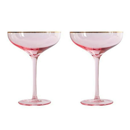 

Martini Glass Cup Novelty Goblet Bar Cocktail Glasses for Drinks Light Grey Pink