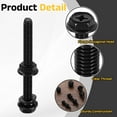 thumbnail image 3 of M6 x 60mm 10Pcs Phillips Flanged Hex Bolts with Nuts, Flat & Lock Washers, Black, 3 of 6