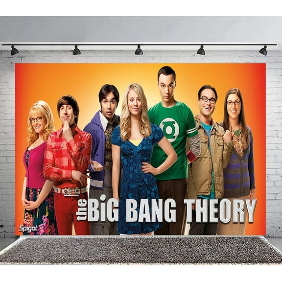 The Big Bang Theory Backdrop Banner Party Supplies Poster Movie Theme Background for Photography Birthday Decorations
