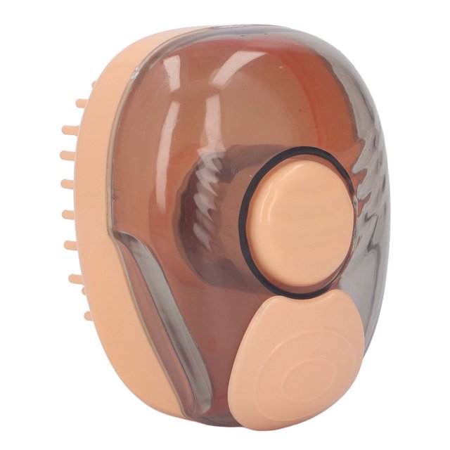 Cepillo de baño de masaje, dispensador de champú, cepillo de lavado, cepillo de aseo para perros y gatos de pelo corto y largo, naranja