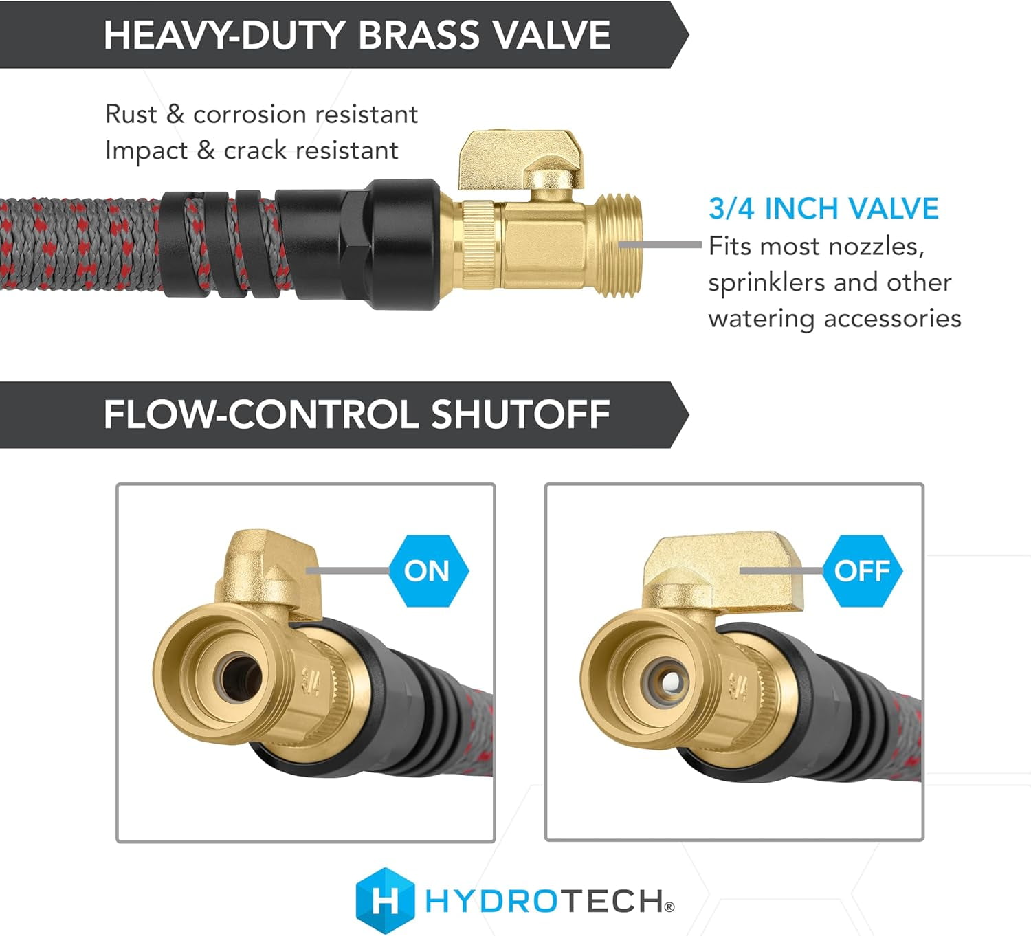 HydroTech 5/8 in. Diameter x 200 ft. Expandable Burst-Proof Hose