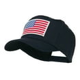 thumbnail image 2 of White American Flag Patched Cap - Navy OSFM, 2 of 5