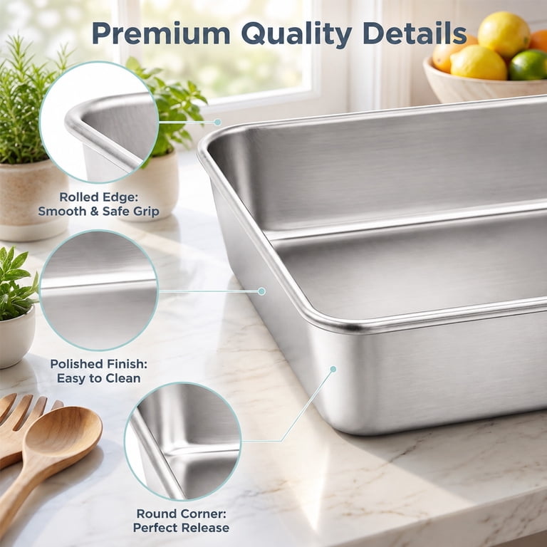 Walchoice 8x8" Square Baking Pan Set With Lids photo 4