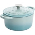 thumbnail image 3 of Olla holandesa redonda de hierro fundido esmaltado Crock-Pot Artisan, 3 cuartos, color aguamarina, 3 of 5