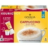 GEVALIA Cappuccino K-CUP Pods and Froth Packets - 6 count (Pack of 6) = 36 pods