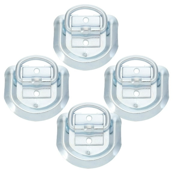 Worgeous 4pcs Anchor Lashing Rings D Ring Tie Down Anchor Fastening Rings Universal Accessories