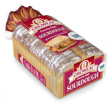 Oroweat Country Style Sourdough Bread, 24 oz, Sourdough Bread, Bag