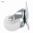 thumbnail image 3 of 4pcs 1 pulgada Ruedas giratorias blancas PP DUAL Rodillo Rueda Rueda de ruedas de ruedas for varios trolleys Muebles Comedor Coches Silla de oficina CALIENTE, 3 of 6