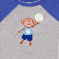 thumbnail image 4 of Inktastic Volleyball Player Boys Cute Monkey Boys Baby Bodysuit, 4 of 5
