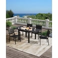 thumbnail image 3 of Huisuilinss Expandable Patio Dining Table For 4-6 Persons,Aluminum Slat Frame Expandable Patio Table,Metal Outdoor Table,Bistro Rectangular Table For Backyard Deck Porch,1PCS,Chairs Not Included, 3 of 7