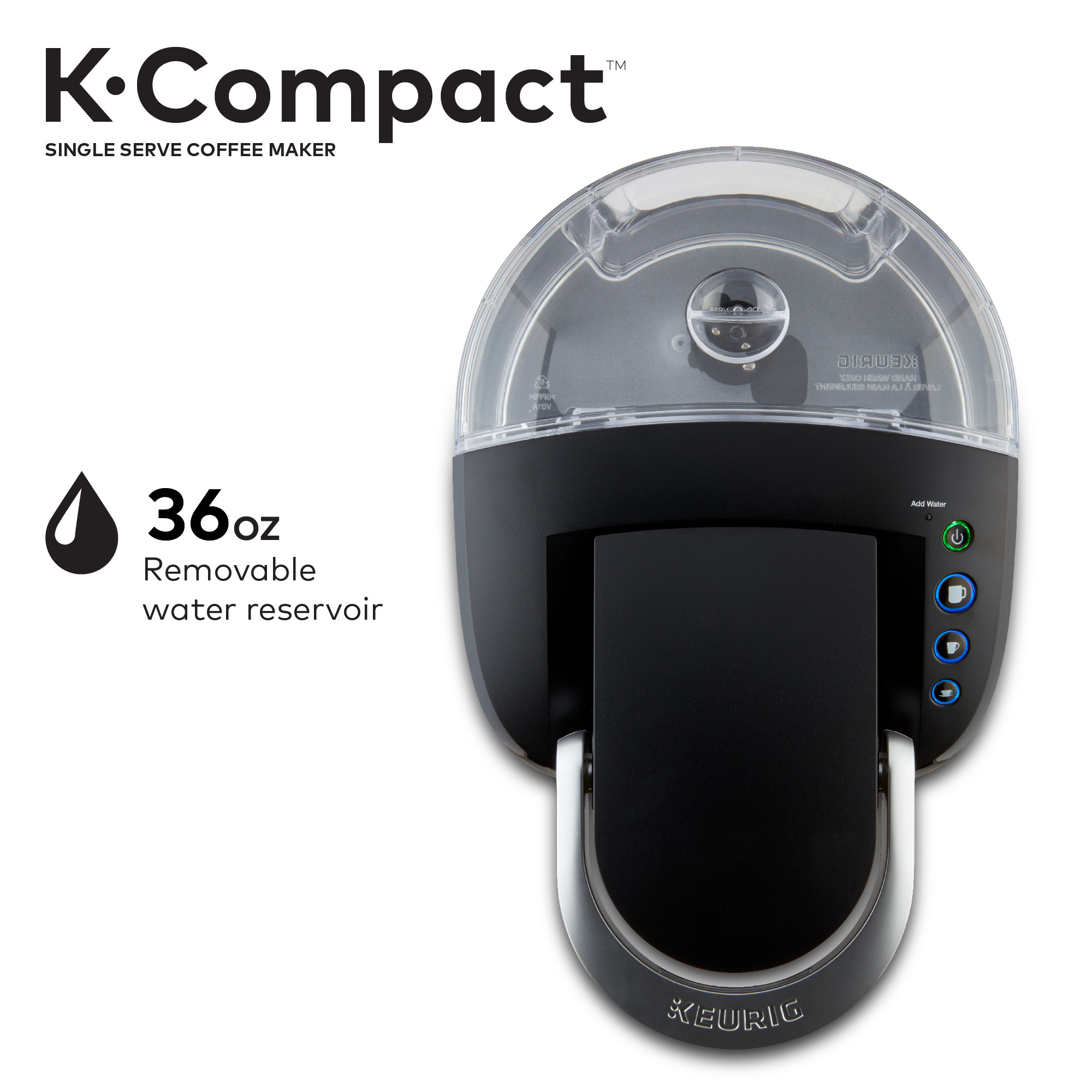 Keurig K-Compact Single-Serve K-Cup Pod Coffee Maker, Black - image 8 of 12