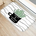 thumbnail image 4 of Tropical Cactus Pattern 40*60 Door Mat Coral Velvet Carpet Rubber Indoor Floor Mats Non-Anti-Slip Rug, 4 of 6