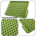thumbnail image 3 of Bandejas para cubitos de hielo, pequeñas y fáciles de liberar, 104 x 2 piezas, bandejas para hielo triturado pequeñas para enfriar bebidas, café y jugo (paquete de 2 bandejas de hielo azules,, 3 of 5