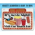 thumbnail image 3 of Metal Sign - Now Serving Movie Night - Durable Metal Sign - Use Indoor/Outdoor - Makes a Great Theater Snack Bar Sign and Decor (8" x 12"), 3 of 6