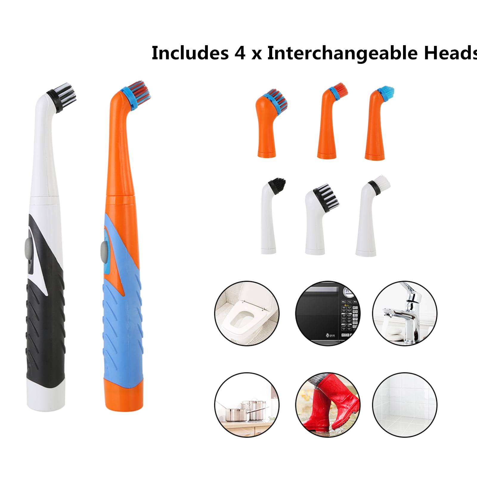 4 in 1 Electric Cleaning Brush Household Cleaner Brush Toilet Bowl