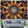 thumbnail image 4 of PRATYUS  Orange Sun and Moon Tapestry Wall Hanging, Indie Hippie Mandala Cool Wall Tapestries, Aesthetic Tapestry for Bedroom Living Room Dorm (Orange, Multi Size) Painting, 4 of 6