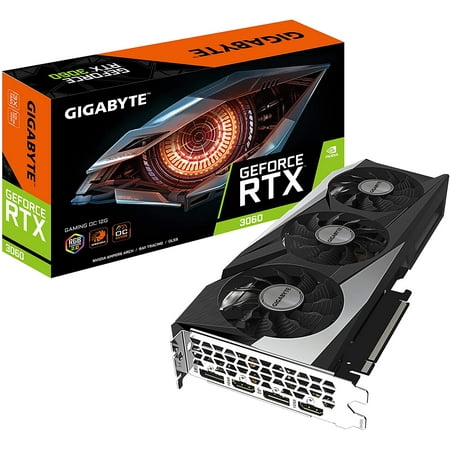 Restored GIGABYTE Gaming GeForce RTX 3060 12GB GDDR6 PCI Express 4.0 ATX Video Card GV-N3060GAMING OC-12GD