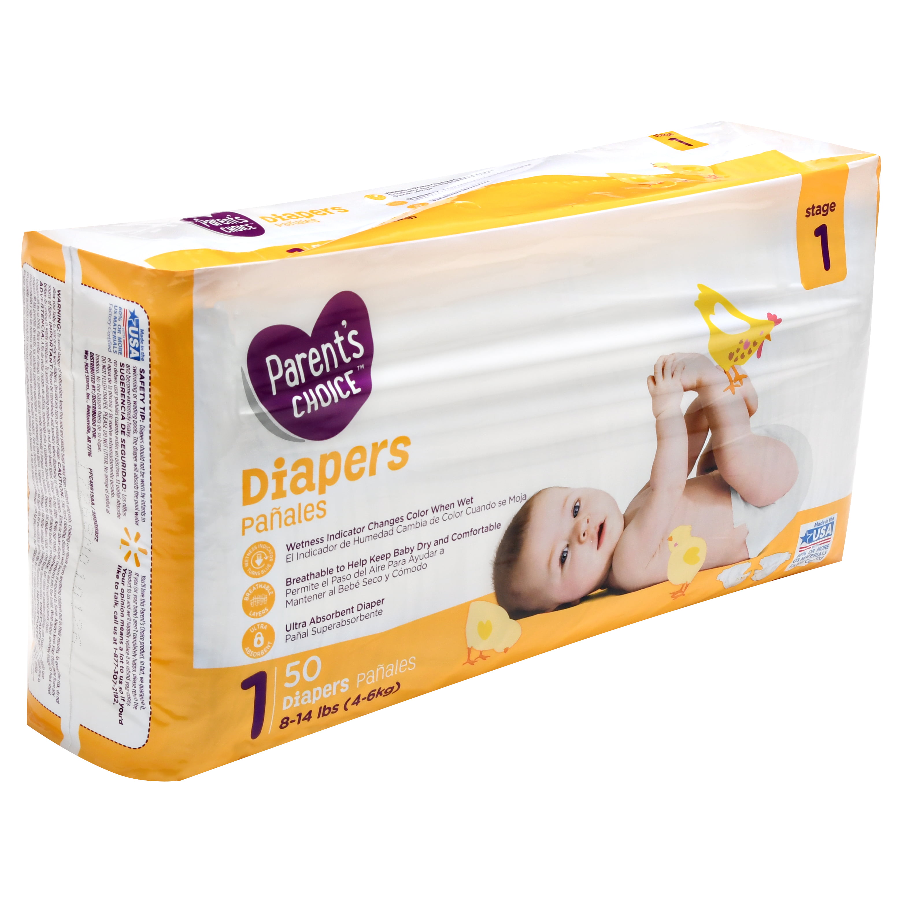 walmart brand diapers size 3